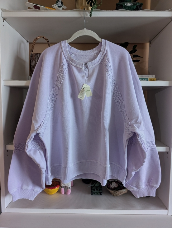 aerie Tops - Aerie Hey Crochet Sweatshirt